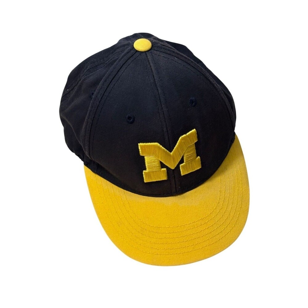 University Of Michigan Wolverines Football Black & Yellow Hat Cap Adjustable